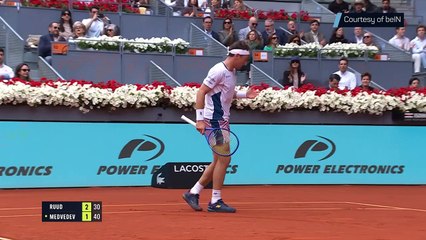 Ruud secures first win over Medvedev to make Madrid semis