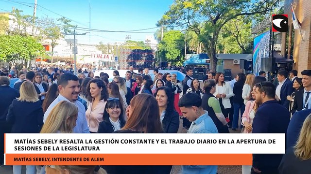 Matías Sebely resalta la gestión constante y el trabajo diario en la apertura de sesiones de la Legislatura