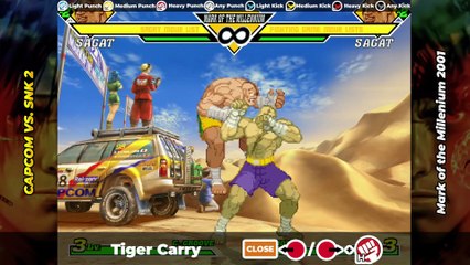 SAGAT MOVE LIST - Capcom vs. SNK 2 (CVS2)