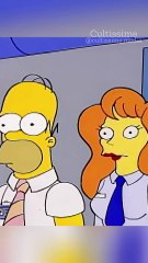 Homer trompe Marge avec sa collègue - Les Simpson