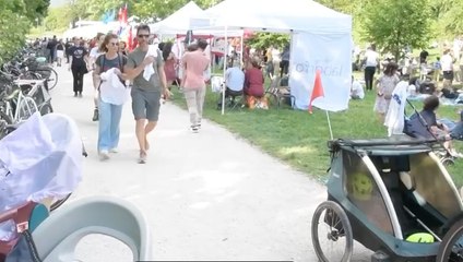 La festa del primo maggio sui prati del Talvera