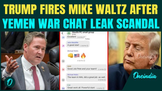 U.S Breaking: Trump Axes NSA Mike Waltz Amid Fallout from Yemen Leak; Witkoff to Replace Waltz?