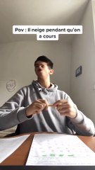 La neige en cours 🤣