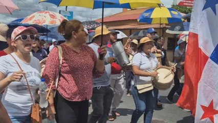 Marcha en Los Santos el 1 de mayo