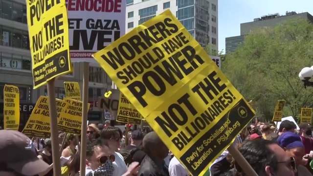 NYC Labor Protest Roars: Free Palestine, end Genocide