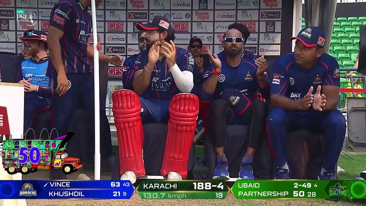 PSL 20th Match 2025 - KK vs MS Highlights
