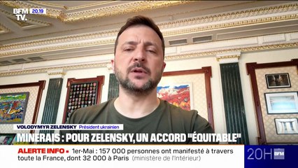 Minerais ukrainiens: Volodymyr Zelensky juge "véritablement équitable" l'accord signé avec les États-Unis