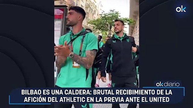 Bilbao es una caldera: brutal recibimiento de la afición del Athletic en la previa ante el United