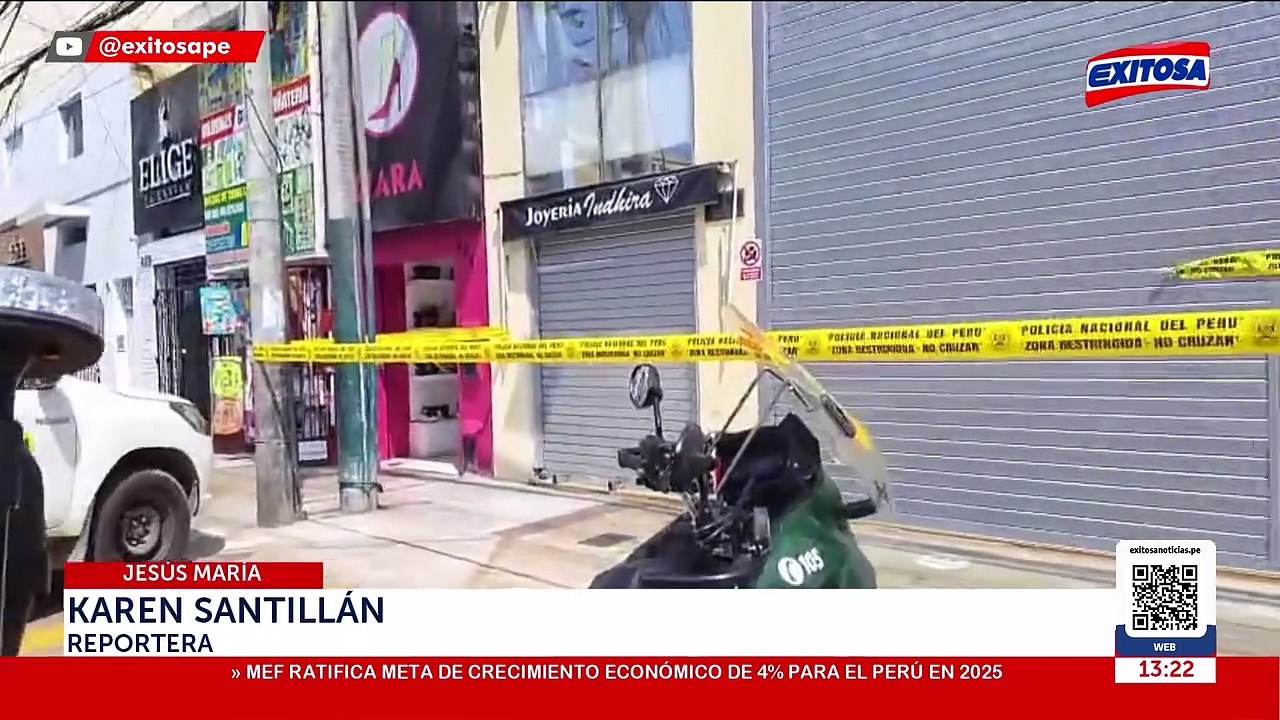 Asalto en galería de Jesús María: Ladrones roban siete joyerías y dejan un vigilante herido