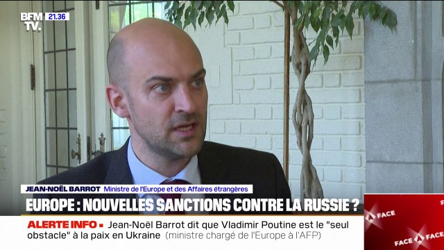 Guerre en Ukraine: Le seul obstacle à la paix en Ukraine, c'est Vladimir Poutine , estime Jean-Noël Barrot