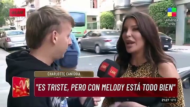 Charlotte Caniggia habló de la separación de su hermano y Melody Luz