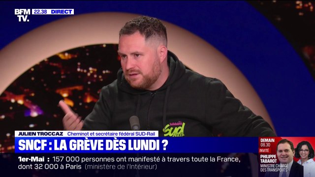 Grève SNCF: Les négociations n'ont jamais commencé, c'est ça le problème sur ce conflit , affirme Julien Troccaz, cheminot, secrétaire fédéral SUD-Rail