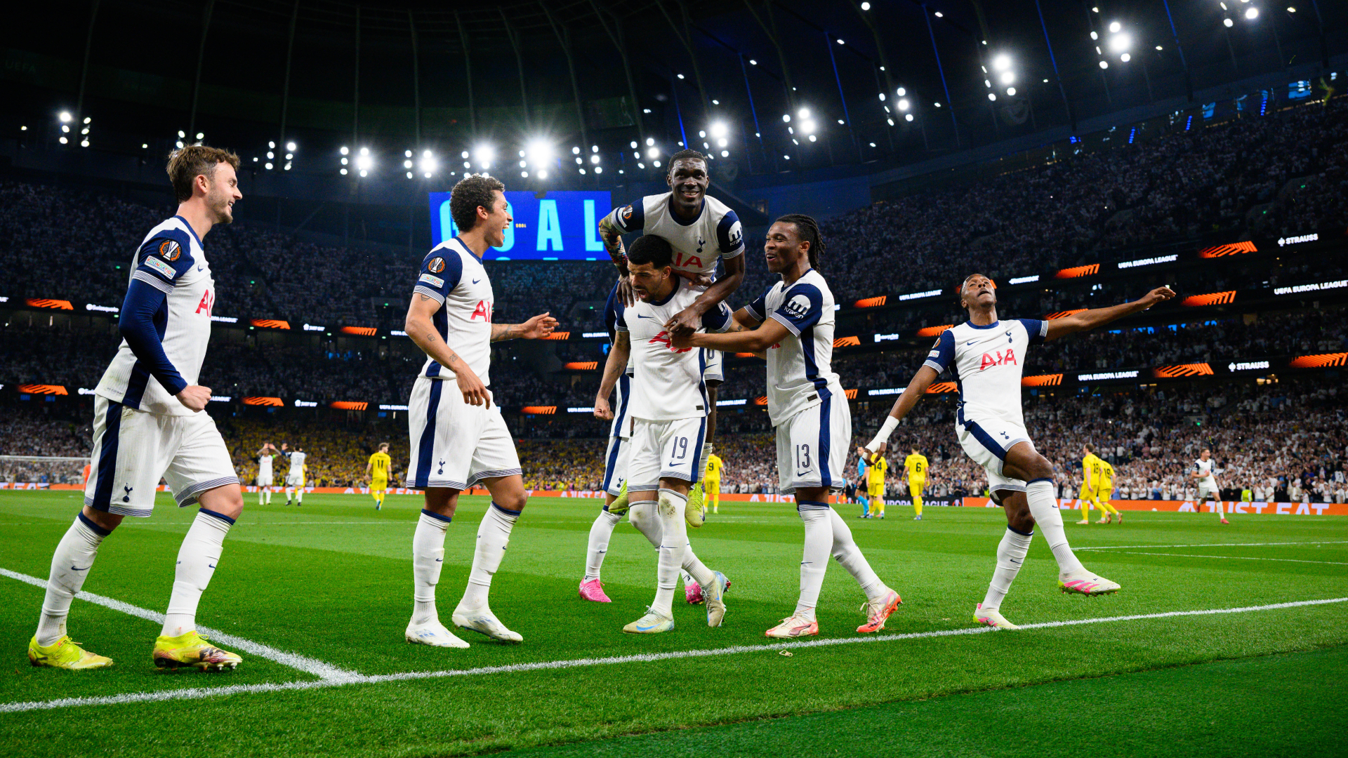 Ange's Spurs take control of Europa League semi-final