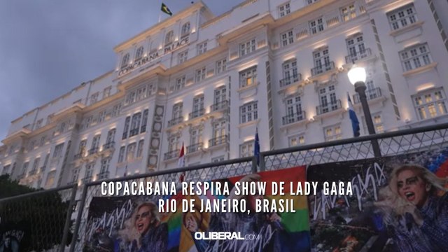 Copacabana respira show de Lady Gaga Rio de Janeiro, Brasil