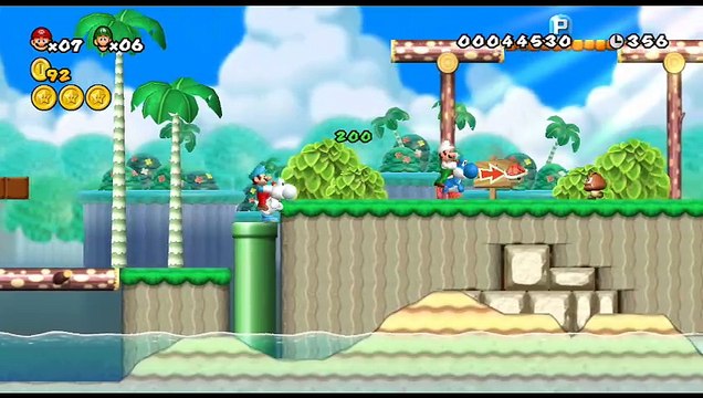 Newer Super Mario Bros. Wii online multiplayer - wii