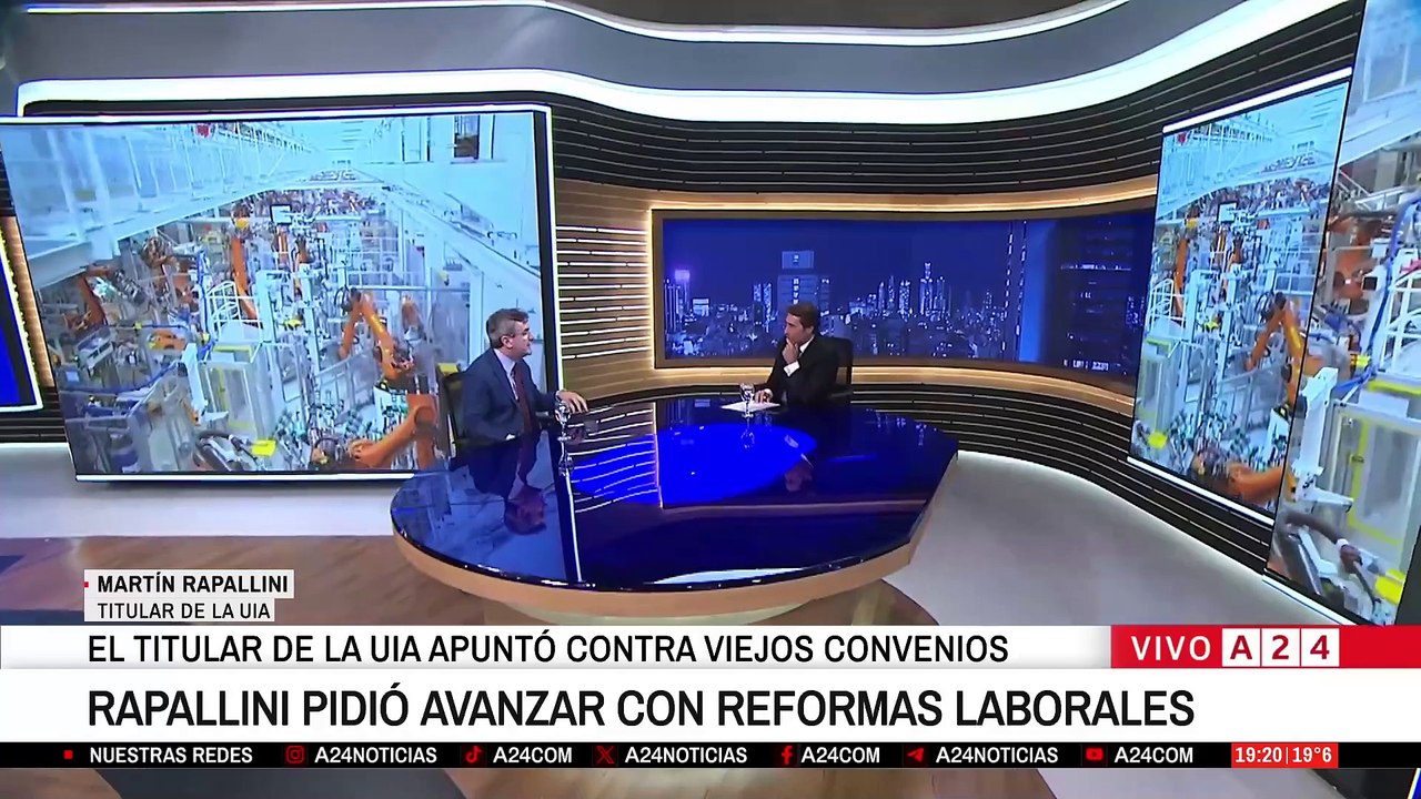 🔵 RAPPALLINI PIDIÓ AVANZAR CON REFORMAS LABORALES