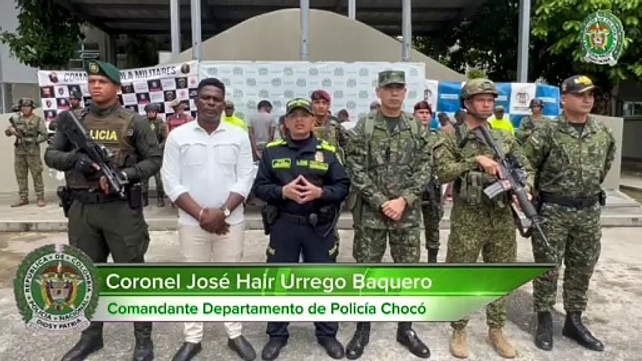 importantes capturas en Chocó