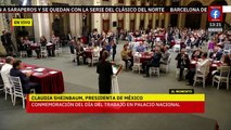 Claudia Sheinbaum reconoce a trabajadores mexicanos en el Día del Trabajo
