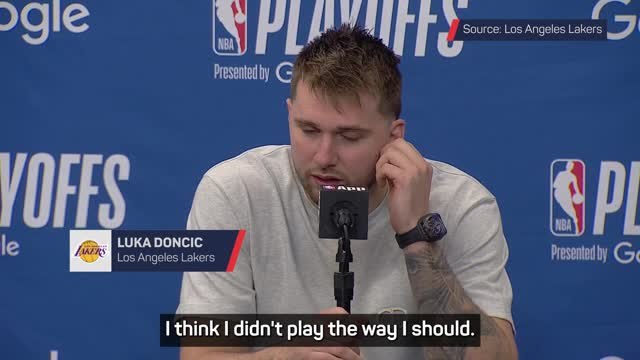 Doncic admits to underperforming in Lakers playoff exit