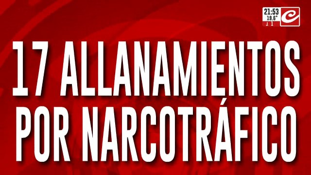 ae banda narco vinculada al crimen de un policía: 12 detenidos y armas incautadas