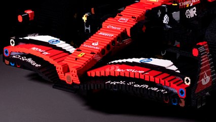F1: LEGO crea un monoplaza tamaño real de Ferrari para el GP de Miami