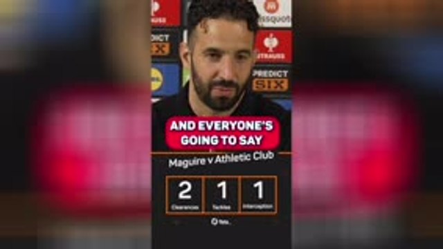 Harry Maguire 'a lesson for all players' - Amorim