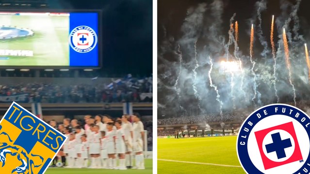 Impresionante ambiente en C.U. para la semifinal de Concachampions entre Cruz Azul y Tigres