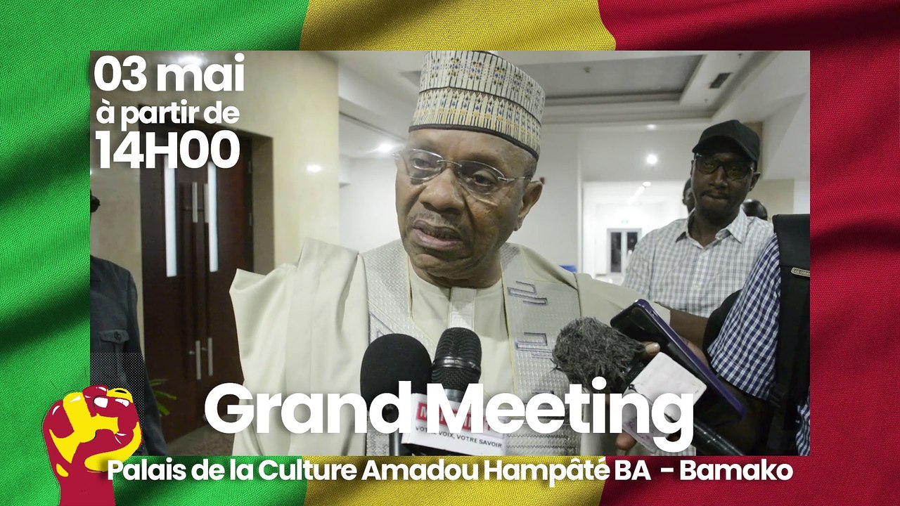🔴 Oumar Ibrahima TOURE – Défendons la démocratie 🇲🇱  Meeting du 3 mai 2025 au Palais de la Culture