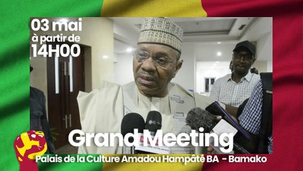 🔴 Oumar Ibrahima TOURE – Défendons la démocratie 🇲🇱  Meeting du 3 mai 2025 au Palais de la Culture