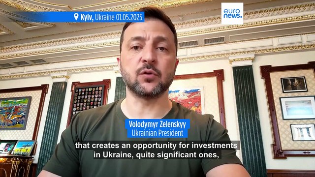 Zelenskyy: Minerals deal with the US a 'truly equal agreement'