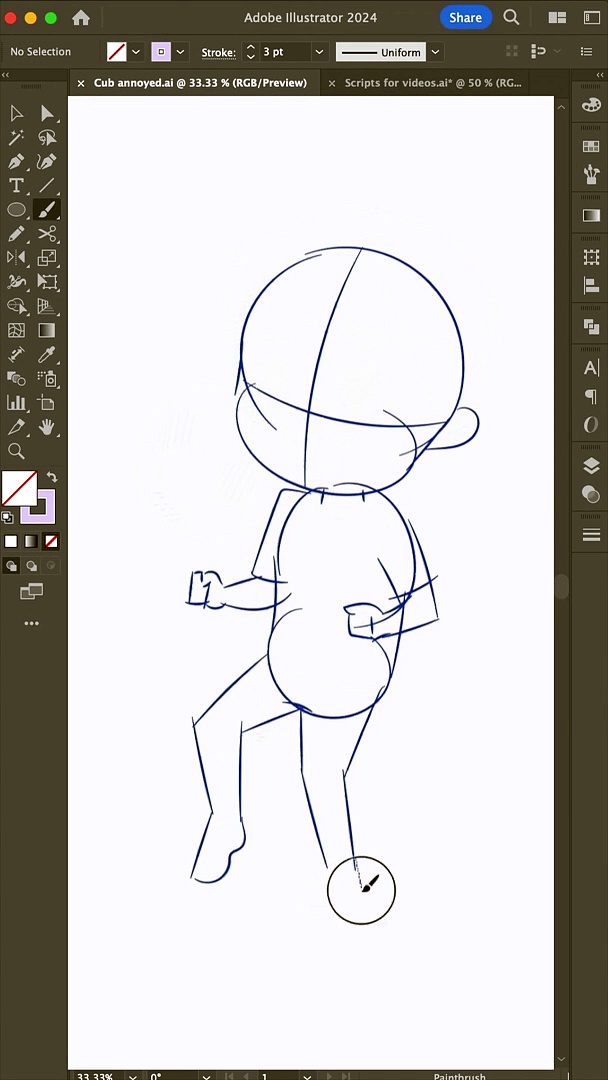 Children animated cartoon character