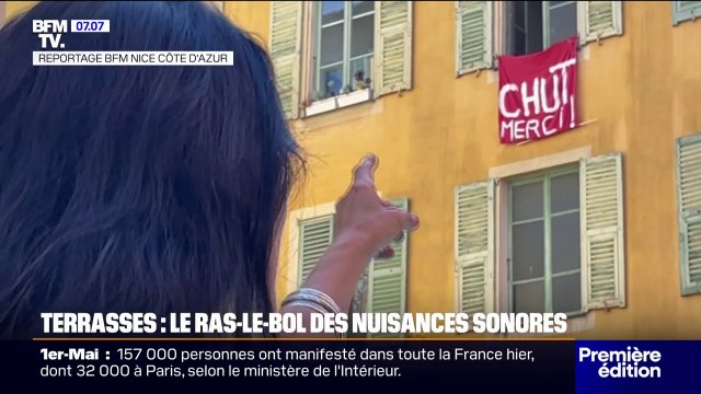 Nice: les habitants de la rue Bonaparte dénoncent les nuisances sonores des terrasses le soir