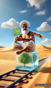 farmer and the monkey plant a coconut tree and drink coconut water in the summer 😭 #ai #coconut