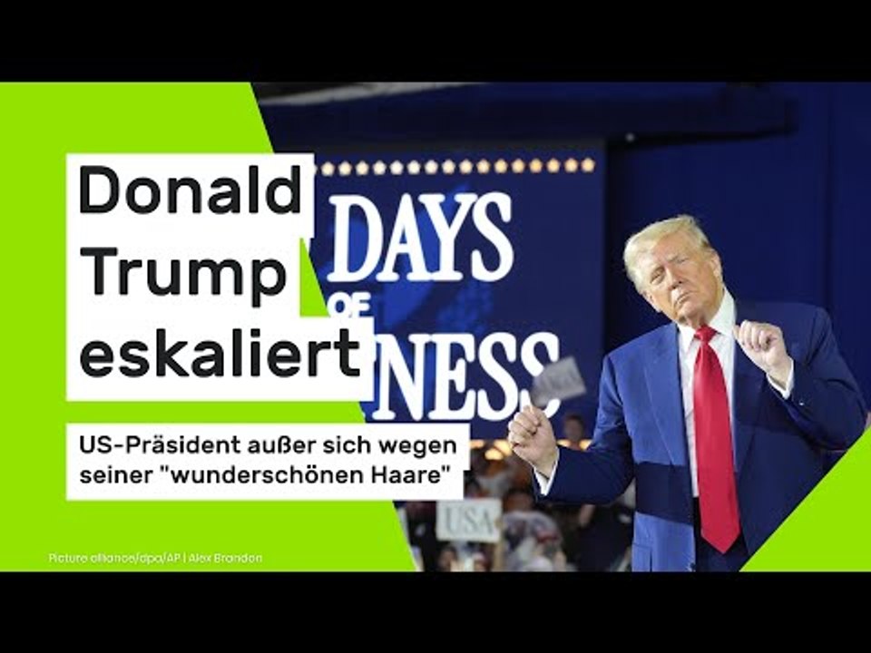 Donald Trump eskaliert: US-Präsident außer sich wegen seiner 'wunderschönen Haare'