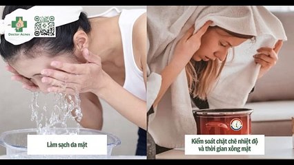 Cách xông mặt trị mụn cho da nhờn đơn giản tại nhà