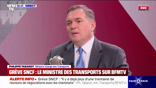 Grève SNCF: Elle communiquera le plan de transport dès ce week-end , assure Philippe Tabarot (ministre des Transports)