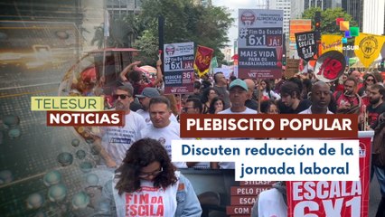 Sindicatos en Brasil lanzaron campaña por plebiscito popular sobre reducción de la jornada laboral