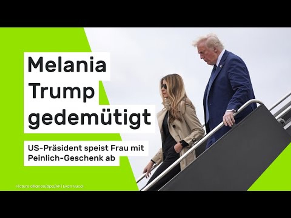 Melania Trump gedemütigt: US-Präsident speist Frau mit Peinlich-Geschenk ab