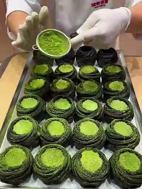 So Yummy Eat a Big Bite of Matcha Lava Cake