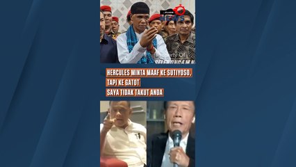 Hercules Minta Maaf ke Sutiyoso, Tapi ke Gatot, Saya Tidak Takut Anda