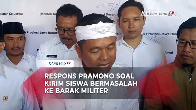 Respons Pramono soal Ide Dedi Mulyadi Kirim Siswa Bermasalah ke Barak Militer