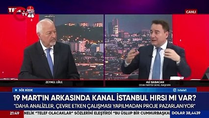 Ali Babacan , Kanal İstanbul’da asıl tehlikeye dikkat çekti