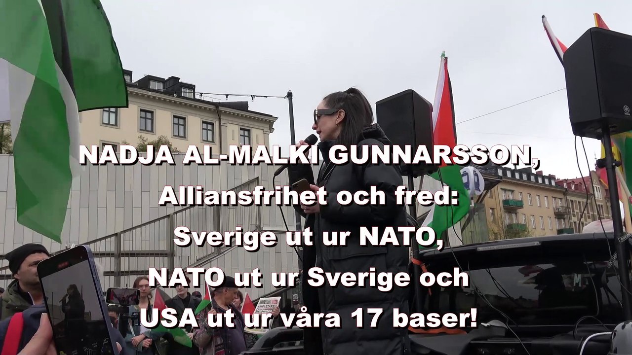 ”Sverige ut ur NATO, NATO ut ur Sverige och USA ut ur våra 17 baser!