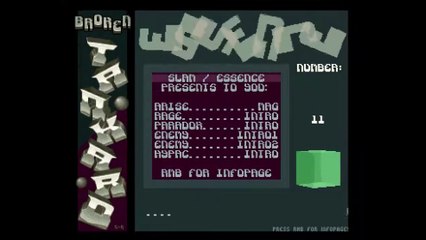 Amiga Demo Broken Tankard 11 by Essence (1993)