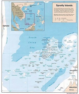 Map of Spratly Islands. Peta Kepulauan Spratly. Spratly Islands Map. Map of Islands of Spratly. Islands of Spratly Map. Peta Kepulauan Nansha. Bản đồ quần đảo Trường Sa. Mapa ng Kapuluan ng Kalayaan. 南沙群岛地图. Mapa das Ilhas Spratly