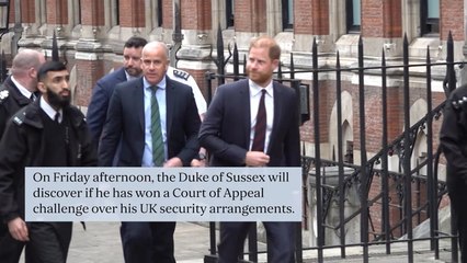 Prince Harry to discover outcome of his legal battle over security while in UK.mp4
