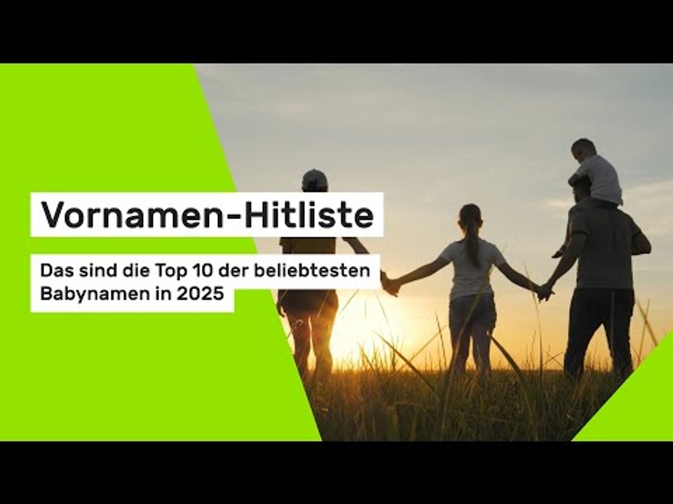 Vornamen-Hitliste: Das sind die Top 10 der beliebtesten Babynamen in 2025
