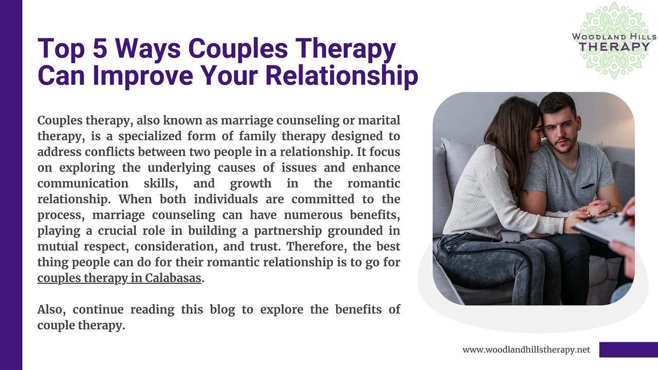 Top 5 Ways Couples Therapy Can Improve Your Relationship