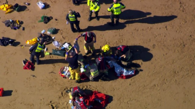 Emergency services responding to helicopter crash near Point Lonsdale