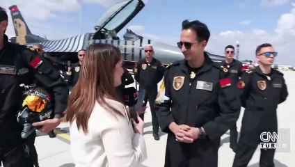 KKTC'nin gözü gökyüzünde! Binbaşı Bakıcı’yı gösteri uçuşuna CNN TÜRK uğurladı